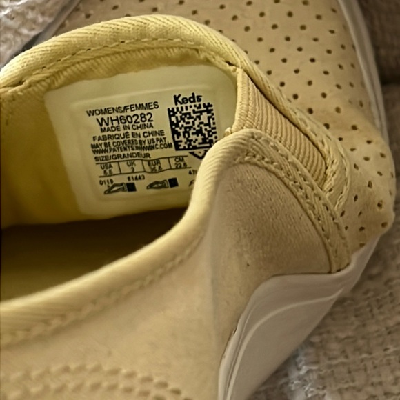 Keds double Decker slip on sneakers pale yellow suede - Picture 7 of 8